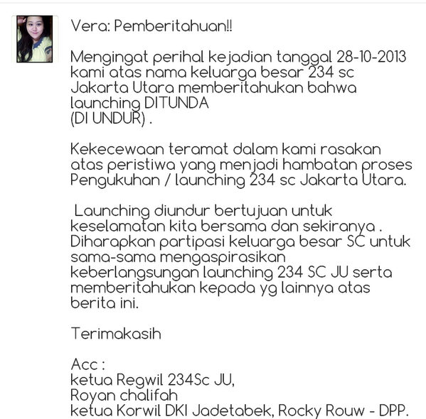 PEMBERITAHUAN !!! PENTING