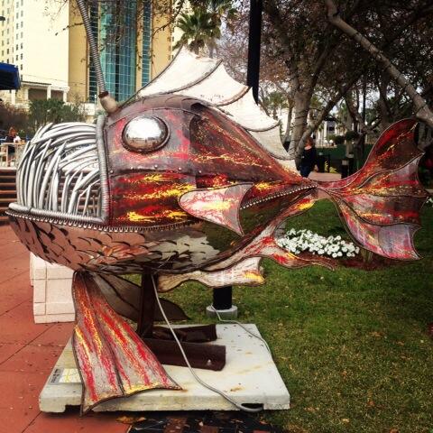 Street Art #Fish #Tampa #Downtown #ChannelSide #RusticSteelCreations #SteelCreations #SouthFloridaIsBetter