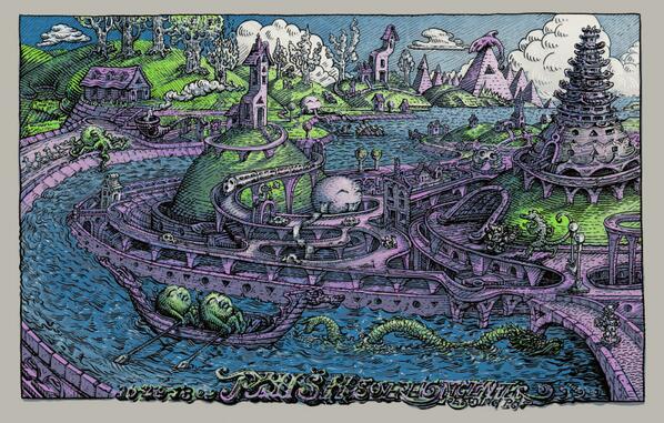 phish's tweet photo. Tonight's 10/29 Reading, PA LE poster by David Welker. 22x14, Edition of 725: http://t.co/iHgD0MiLuL