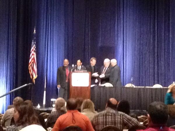 RamseyCoEMHS's tweet photo. Congrats to Mille Lacs Band EM Monte Fronk and Randolph Mantooth on their #IAEM13 Award! http://t.co/UnaFNrNkGI