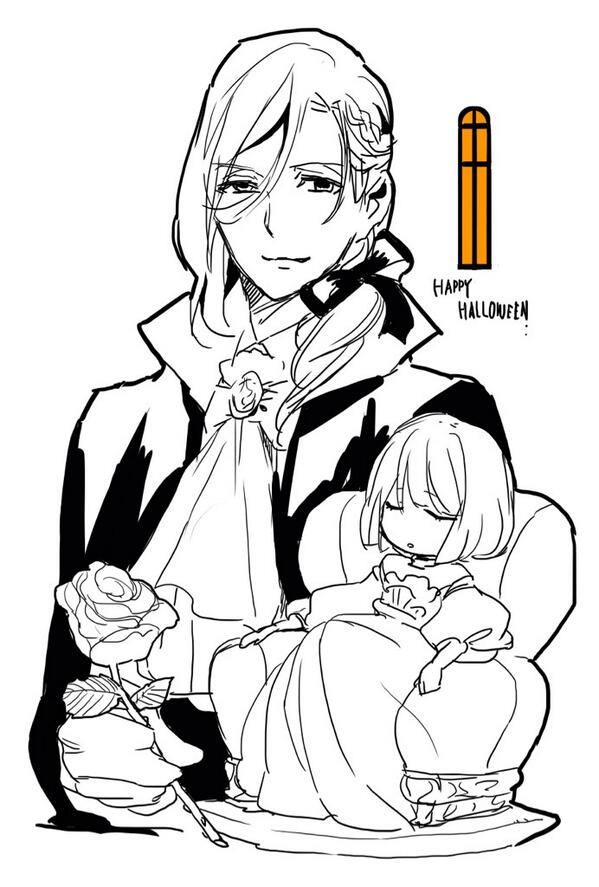 レンちゃんハロウィンらくがき〜レン春?(°_°) 