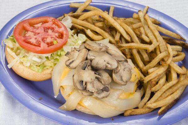 OnTapBarGrille's tweet photo. All 1/2 lb burgers are on special today! Served with fresh cut fries. $5.49 during lunch and $6.99 during dinner. http://t.co/Vj7liLA0Q8