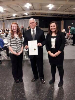 Just met <a href="/GovPenceIN/">Governor Mike Pence</a>! A big thanks to <a href="/cdiegomorales/">Diego Morales</a> as well. #governor #mikepence #entrepreneurship #DECA