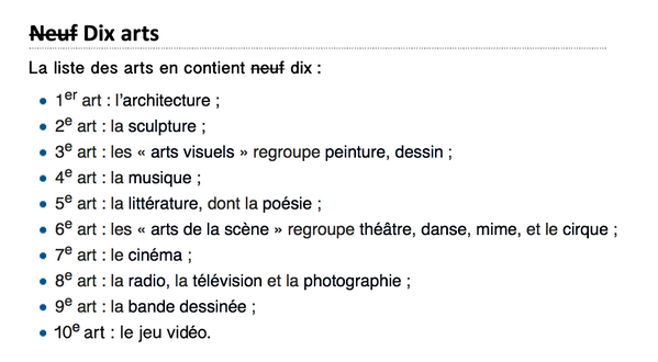 Aienkei's tweet photo. Il serait peut-être temps de modifier la liste établie des neufs arts reconnus comme tels. #JeuVidéo10ièmeArt http://t.co/owt7zFK8Qz