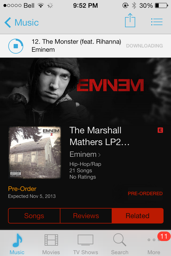 colindendys's tweet photo. Pre ordered! Can't wait. #countdown #eminem #rapgod http://t.co/cqtM0hFVBh