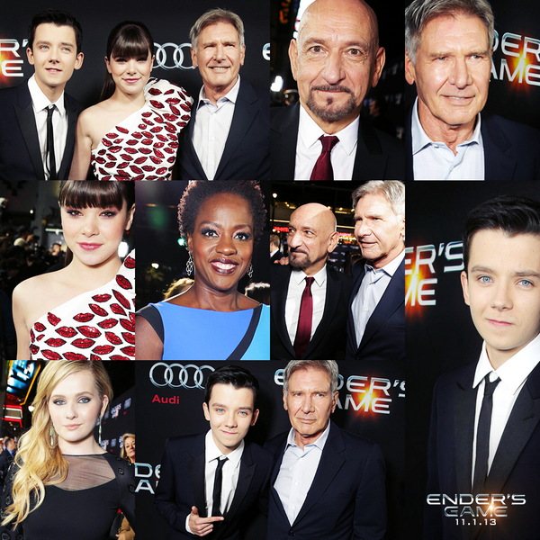 EndersGameMovie's tweet photo. 28 years in the making. The legendary cast of #EndersGame on the red carpet. Opening week has arrived! http://t.co/P8kgSHjxGd