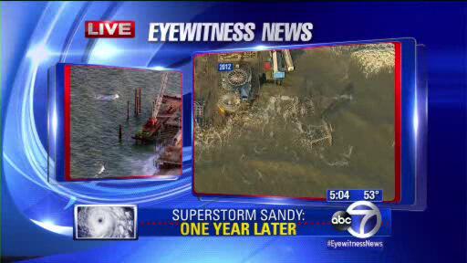 ABC7NY's tweet photo. Here is the imagine from Seaside Heights, NJ where the famous roller coaster was swept into the ocean #SandyABC7 http://t.co/HIaEACFWEl