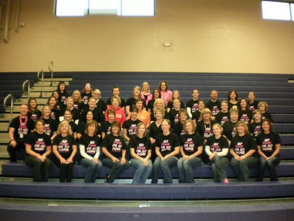 We had Pink Tuesday this month and raised $992 for breast cancer during the Penny War and third grade won.