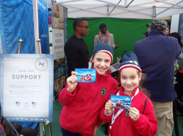 HiltonHonors's tweet photo. Check out our tent at the #RoadtoSochi #TeamUSA 100 Days Out celebration in Times Square Oct. 29. #TravelisCalling http://t.co/IQCPh2TCkr