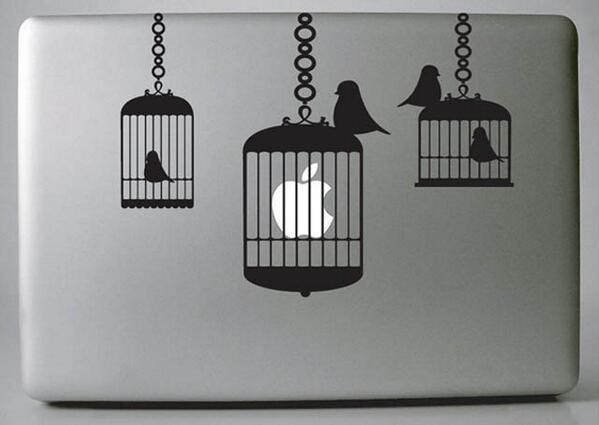 AllStickerPrint's tweet image. Creative and Funny MacBook Stickers "Bird Cages MacBook Decal/Sticker" #sticker_ny #stickers #customstickers
