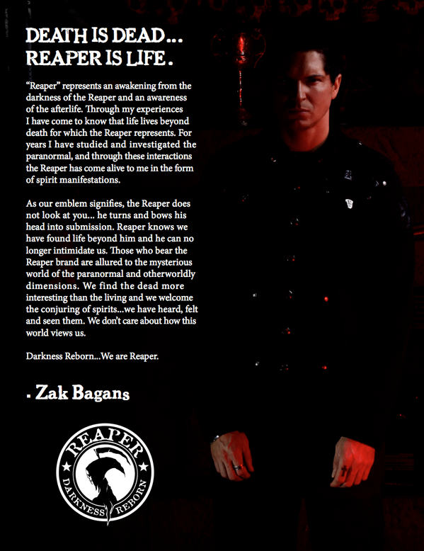 Zak_Bagans's tweet photo. What does my brand REAPER mean? http://t.co/KiTgdxphtw