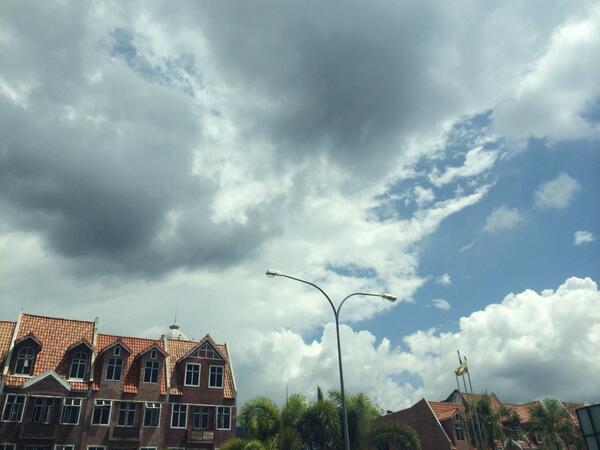 very hot now, but look like rain come soon...