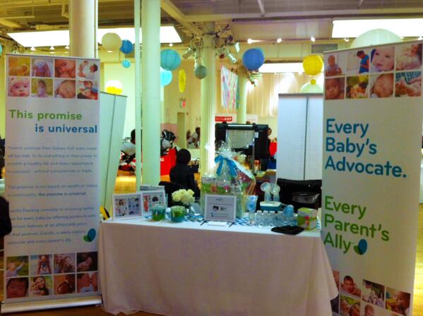 EvenfloFeeding's tweet image. All set up! Who will we see at the event? #biggestbabyshower #NYC @bigcitymoms