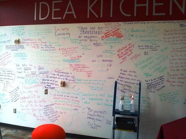 EngWeekMiamiOH's tweet photo. Inspiring quotes in the @MiamiUniversity College of Engineering and Computing's Idea Kitchen! #EngineersWeekMiamiOH http://t.co/dfwSpN32jy