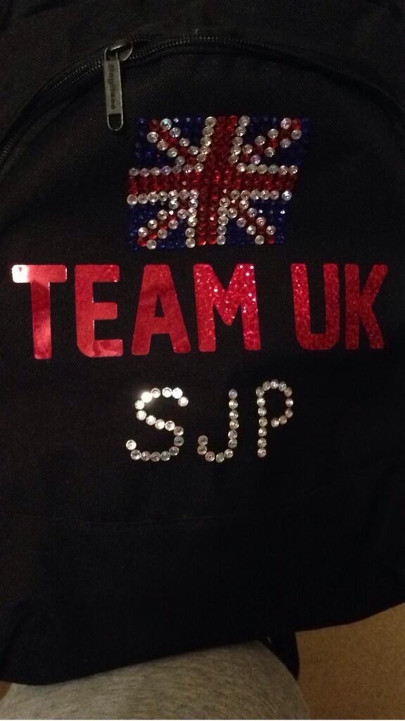 stephembleton's tweet image. Love my custom @FirstCheer back pack 🇬🇧