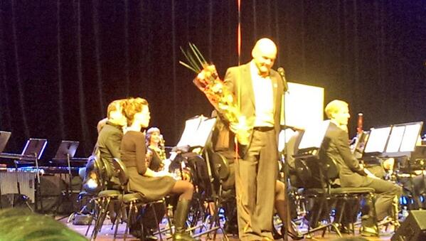 NMFkorps's tweet image. Gratulerer til Harald Borge fra @SkjoldSkolesM  med prisen som årets skolekorpsleder. #prisdryss #allesnakkerkorps