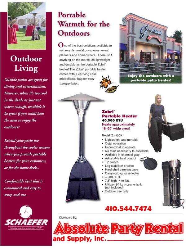 AbsoluteParty21's tweet image. New Arrival: The brand new propane patio heaters arrived today! They are ready to heat up your next event!