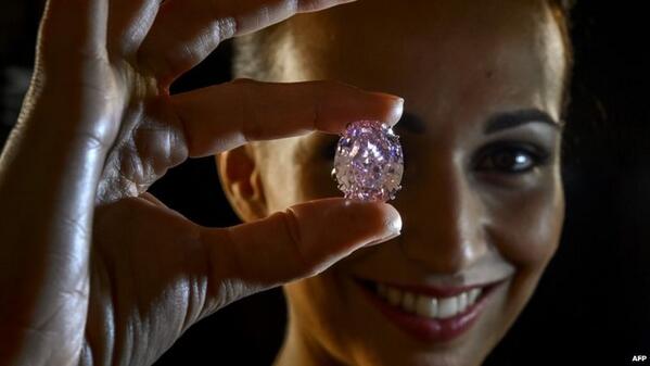 Diamond known as Pink Star sells for world record price of $83m (£52m) at auction in Geneva bbc.in/1aTUUwQ