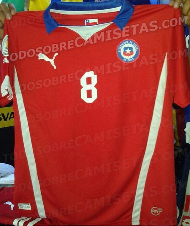 Todo Sobre Camisetas on X Nueva foto de la camiseta Puma de Chile para el Mundial. Gran aporte de G. Salas http t Zjwk03ELgE X
