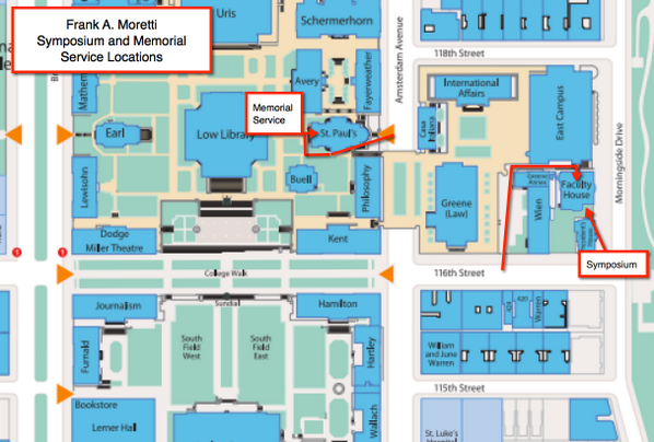 robmcclintock's tweet photo. Frank A. Moretti Memorial Service, November 18 @ 3:00pm
St. Paul's Chapel, Columbia University
See map: http://t.co/SR0OMVw2dg