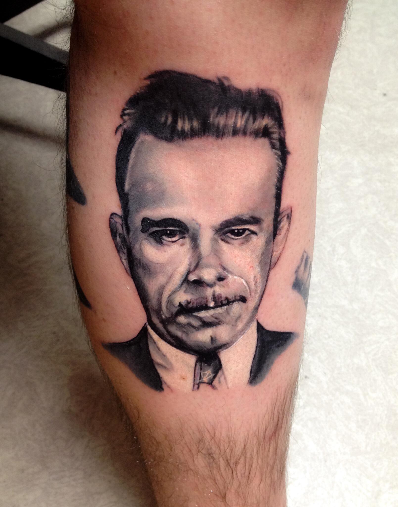 Artist captures Dillinger in unique portrait