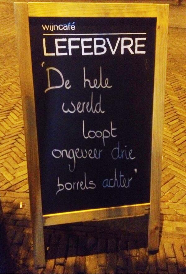 En met de bemoedigende woorden van <a href="/WijncafeUtrecht/">Lefebvre</a> keren we weer veilig huiswaarts. #sigh