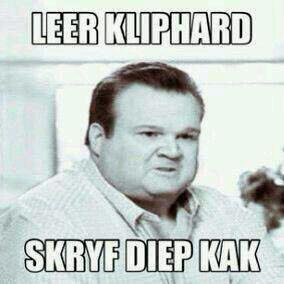 Leer klip hard... More gaan haal ons hom diep.! <a href="/PaulaAnnSmit/">Paula-Ann Smit</a> <a href="/Christinehat/">Christine Hattingh</a> <a href="/JaniYvonne/">Jani Swart</a> <a href="/Knee_kol/">Augusta✨</a>