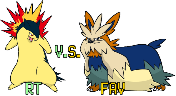 PokemonRToFAV's tweet photo. RT - Typhlosion / V.S / FAV - Stoutland http://t.co/ErP9uAe7Zh