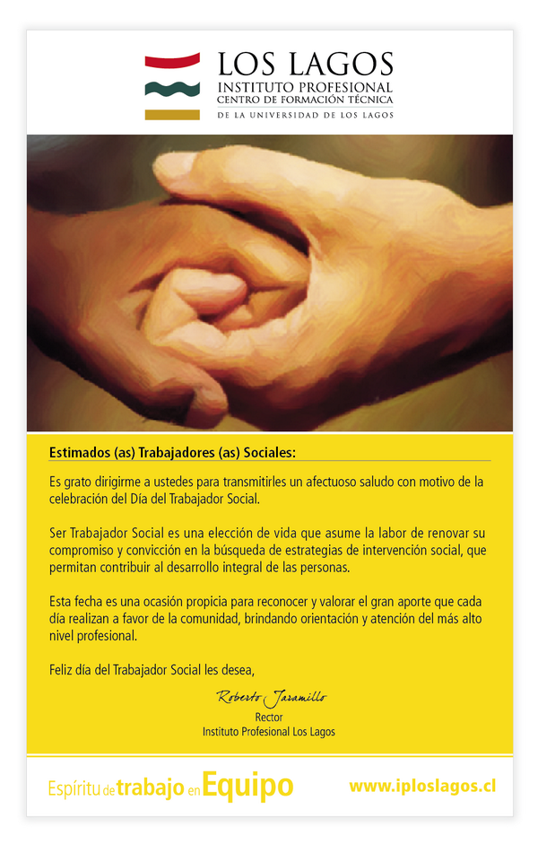 Saludo Trabajador Social.