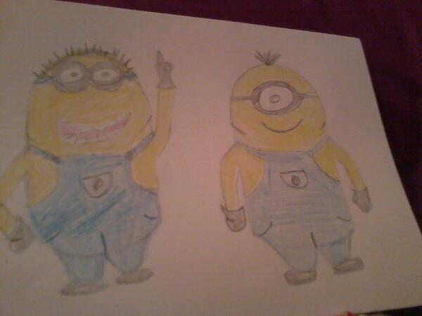 leahpower_lp's tweet photo. @phoebe_kehoe  look what i drew!!!!! its me nd u!!!!!! xxxxx #Minions #MyLife xx http://t.co/4j0Rle4oSZ