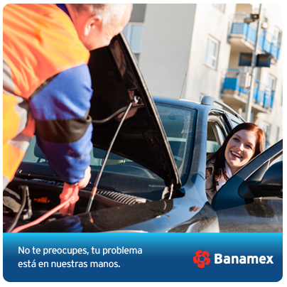 banamex's tweet photo. ¿Tu coche se descompuso? Banamex #LibraPlus siempre estará contigo resolviendo todos los imprevistos que puedas tener http://t.co/VKCeMI1NpK
