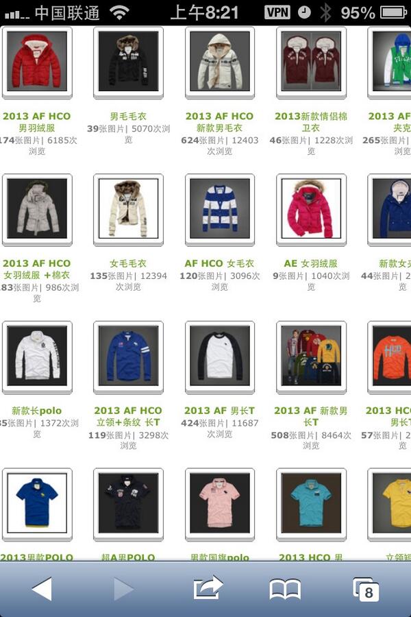 fashcoco's tweet image. China factory A&amp;amp;F brand clothing 2013 new model