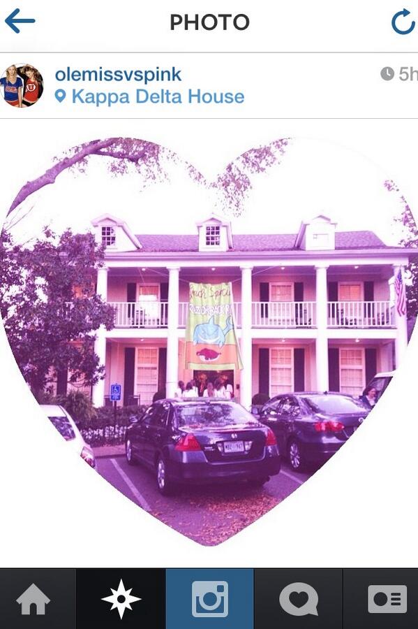 Go LIKE the picture of the ΚΔ house on Instagram- olemissvspink to help us win some gifts! We need more LIKES!