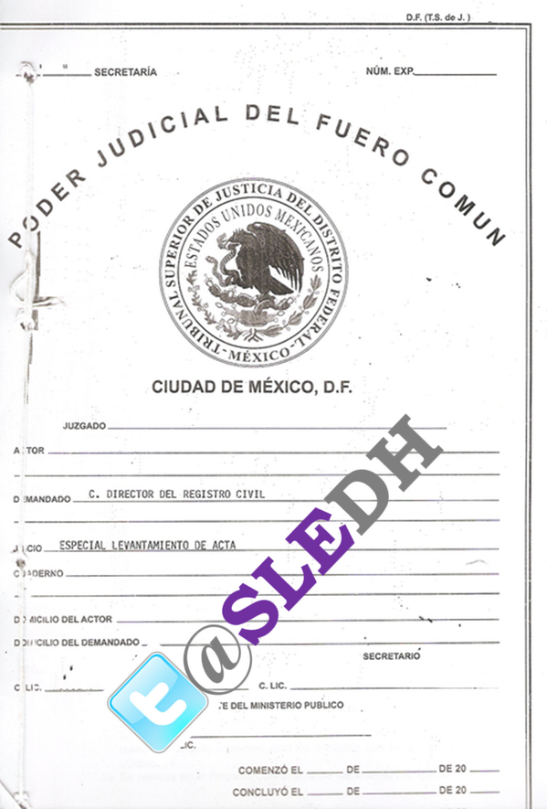 SLEDH's tweet photo. Si estás interesada(o) en cambiar de identidad por reasignación de concordancia sexo genérica, @SLEDH te dice como. http://t.co/enP2HHPmkz