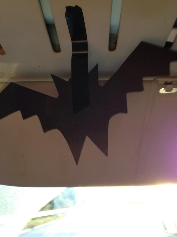 Sharkymark89's tweet photo. Pulled down the sun visor to find this in my face in the van lol !! http://t.co/n2GBCQTK0G