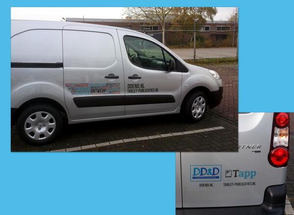 DD_en_D's tweet photo. Belettering bedrijfsauto DD&amp;D. http://t.co/cLA3uzJlnK