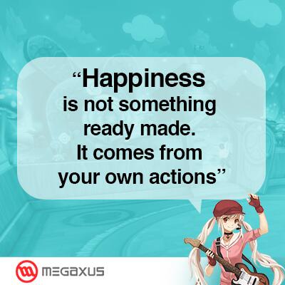 megaxusinfotech's tweet photo. #MegaQuote
“Happiness is not something ready made. It comes from your own actions” http://t.co/oUB94EaUKh