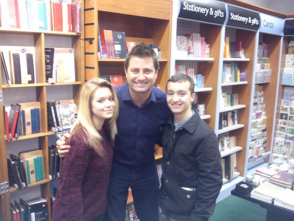 ConnorStrong_93's tweet photo. @MrGeorgeClarke @NatalieCsTweets thanks for the photo and autograph. #waterstones #sunderland #amazingspaces http://t.co/GoxmYgqhOP