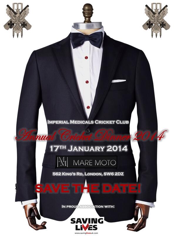 imcc13's tweet photo. IMCC Annual Cricket Dinner at @maremotolondon on Friday 17th Jan 2014 in assoc. with @SavingLivesUK. #SaveTheDate http://t.co/LJBSorT2HT