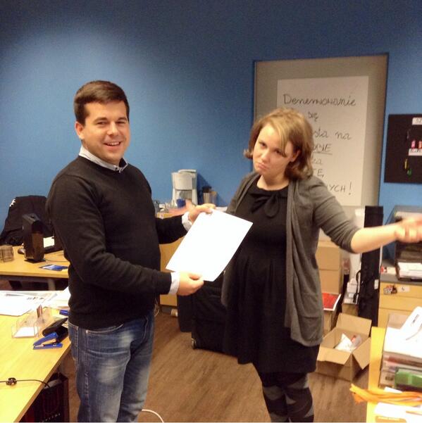 ZHazubska's tweet photo. Dziś @LPtaszek zrezygnował z funkcji w ZPS @SamorzadPWr. http://t.co/t0HGoecKqi