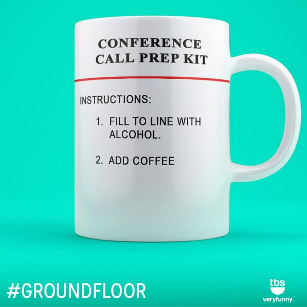 One day until the <a href="/GroundFloorTBS/">Ground Floor</a> premiere on @tbsveryfunny with <a href="/SkylarAstin/">Skylar Astin</a> &amp; <a href="/BrigaHeelan/">Briga Heelan</a>! Coffee cup is ready!