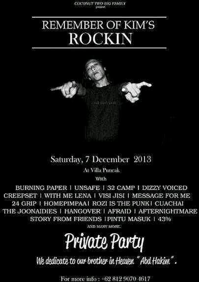 Ini acara satu tahun kepergian gitaris kita