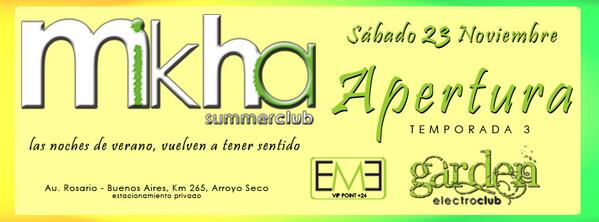MikhaSC's tweet photo. SÁBADO 23 #APERTURA #TEMPORADA3 http://t.co/UD0gs7DDoD