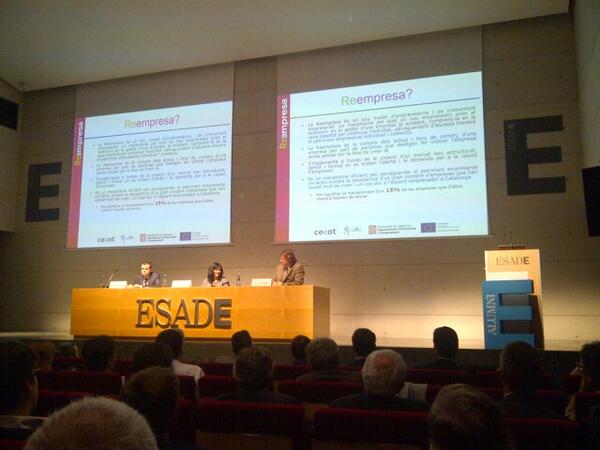 A <a href="/esade/">Esade</a> presentant la #reempresa al forum de capital risc! <a href="/AlbertColomer/">AlbertColomerEspinet</a>