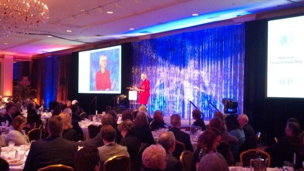 Chapter pres Amalia Schoone says National Philanthropy Day celebrates spirit of giving #afpnpd #npdlove Nov 11 2014