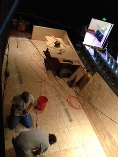 PlayersCentre's tweet image. Day two of the #viewingplatform #installation at the @PlayersTheatre1