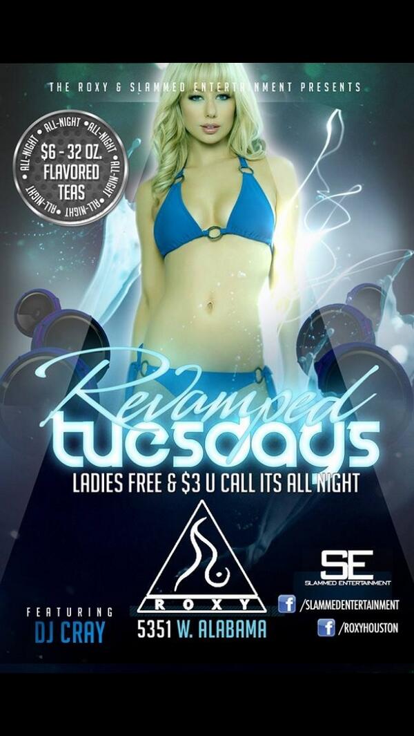 HoustonNight's tweet image. Ladies night tonight!! $3 drinks all night long!