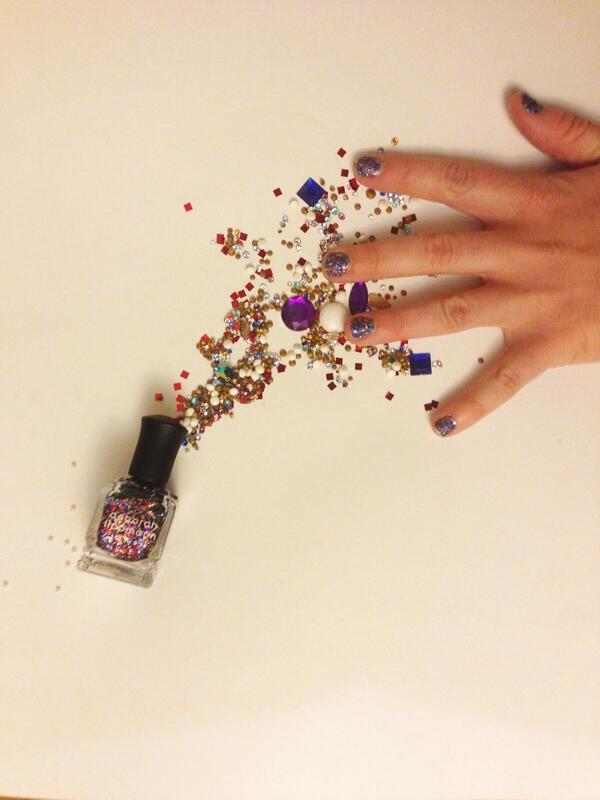 All hail, shimmery nails!! <a href="/deborahlippmann/">Deborah Lippmann</a> #nailsfashion