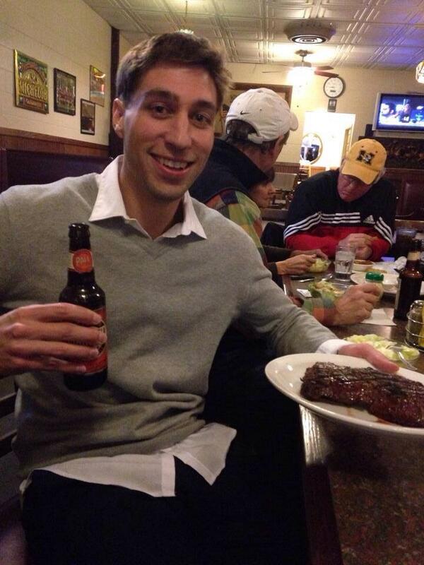 FreeRyanFerguso's tweet photo. And Ryan is making up for lost time.. Cheers my friend! http://t.co/PFgp9onQli