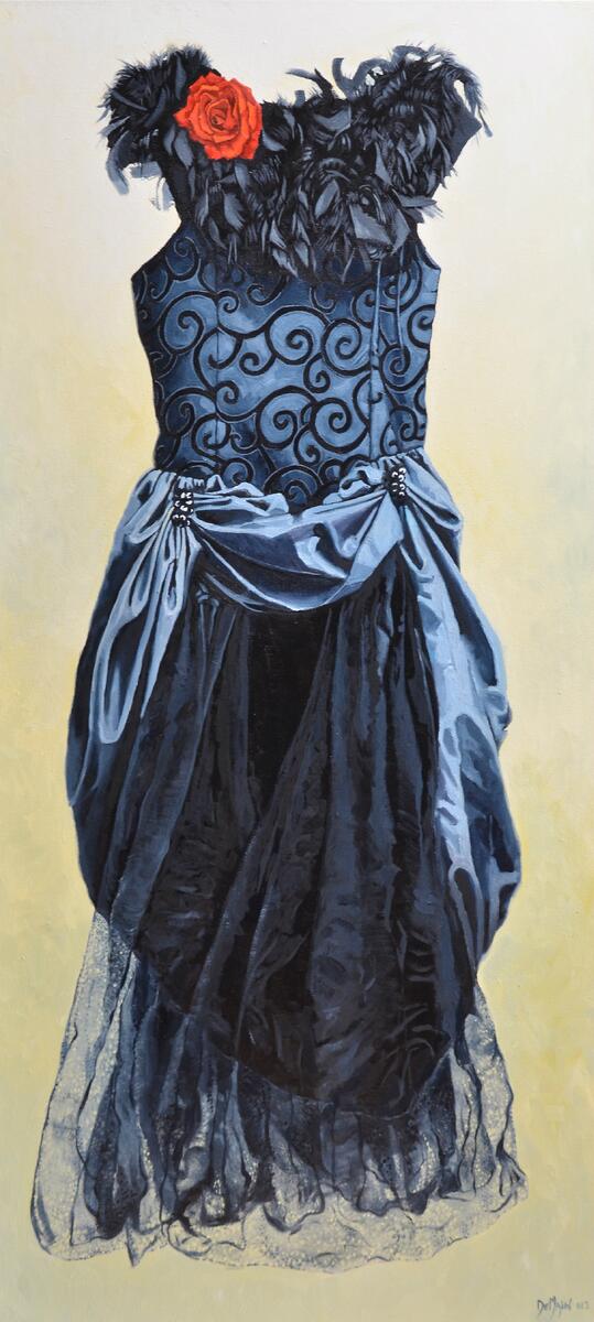 GeoffDeMain's tweet photo. My latest work- THE DRESS- Tattoo inspired piece http://t.co/m12GJ7BBNn